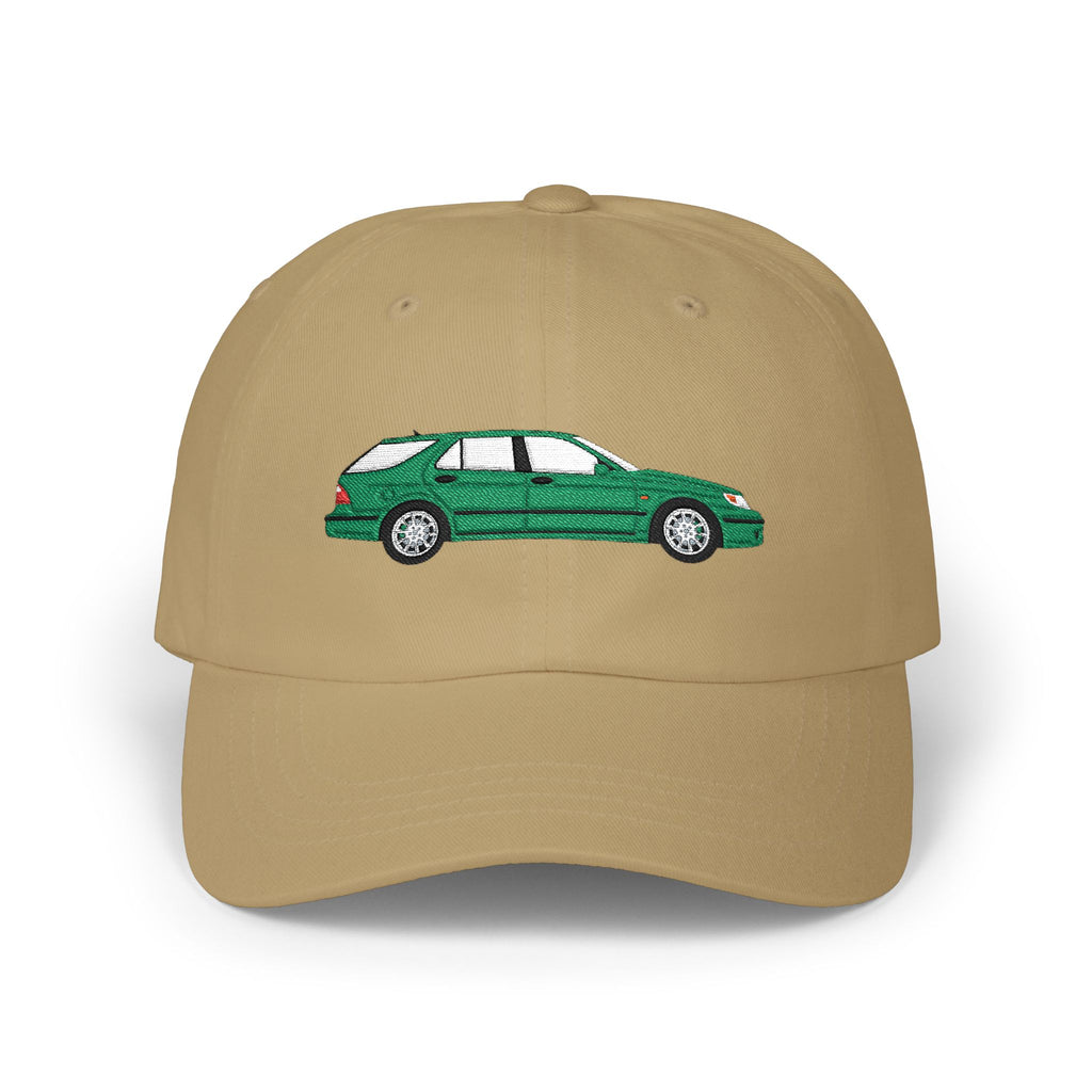 Saab 9-5 OG Aero Wagon Scarabe Green — Car Baseball Hat — Caps