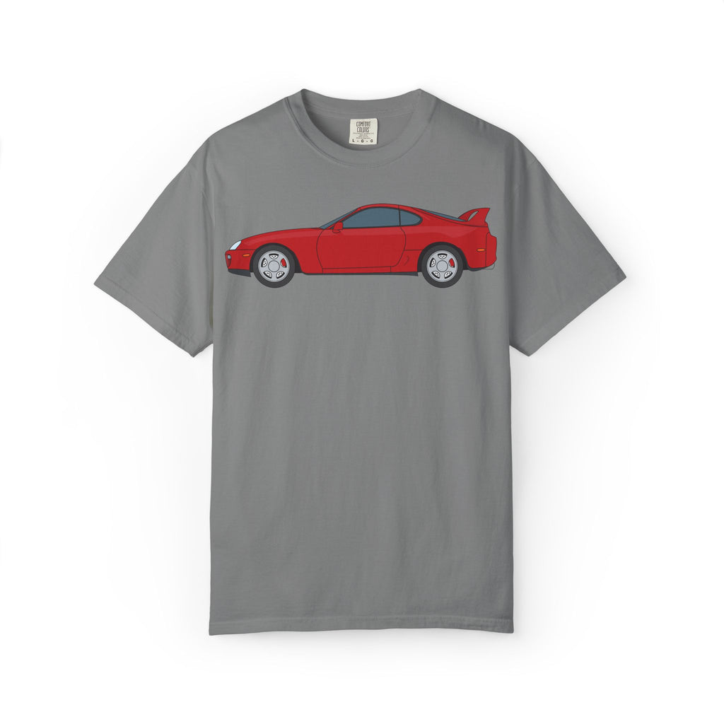 Toyota Supra MK4 Super Red ll  — T-Shirt — Retro Car Graphic Tee