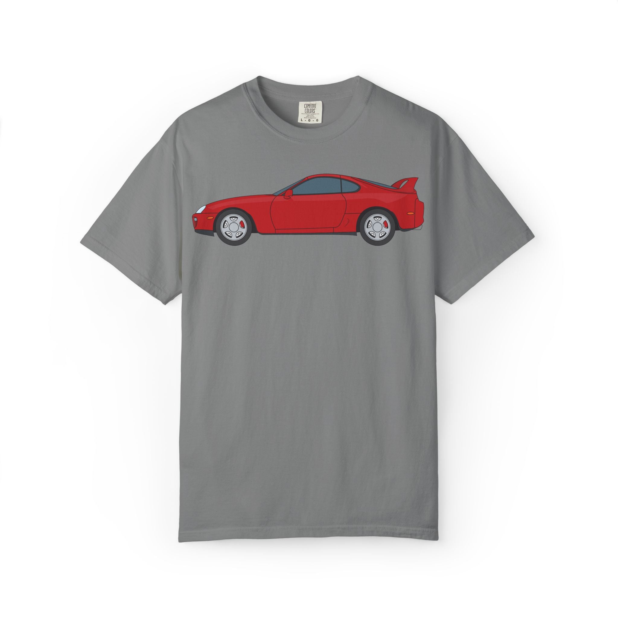 Toyota Supra MK4 Super Red ll  — T-Shirt — Retro Car Graphic Tee