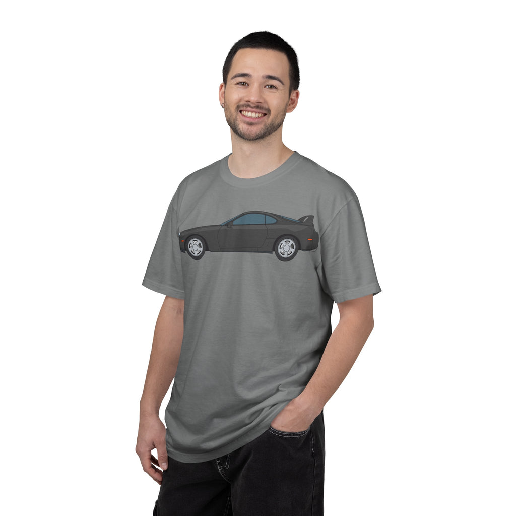 Toyota Supra MK4 Anthracite  — T-Shirt — Retro Car Graphic Tee