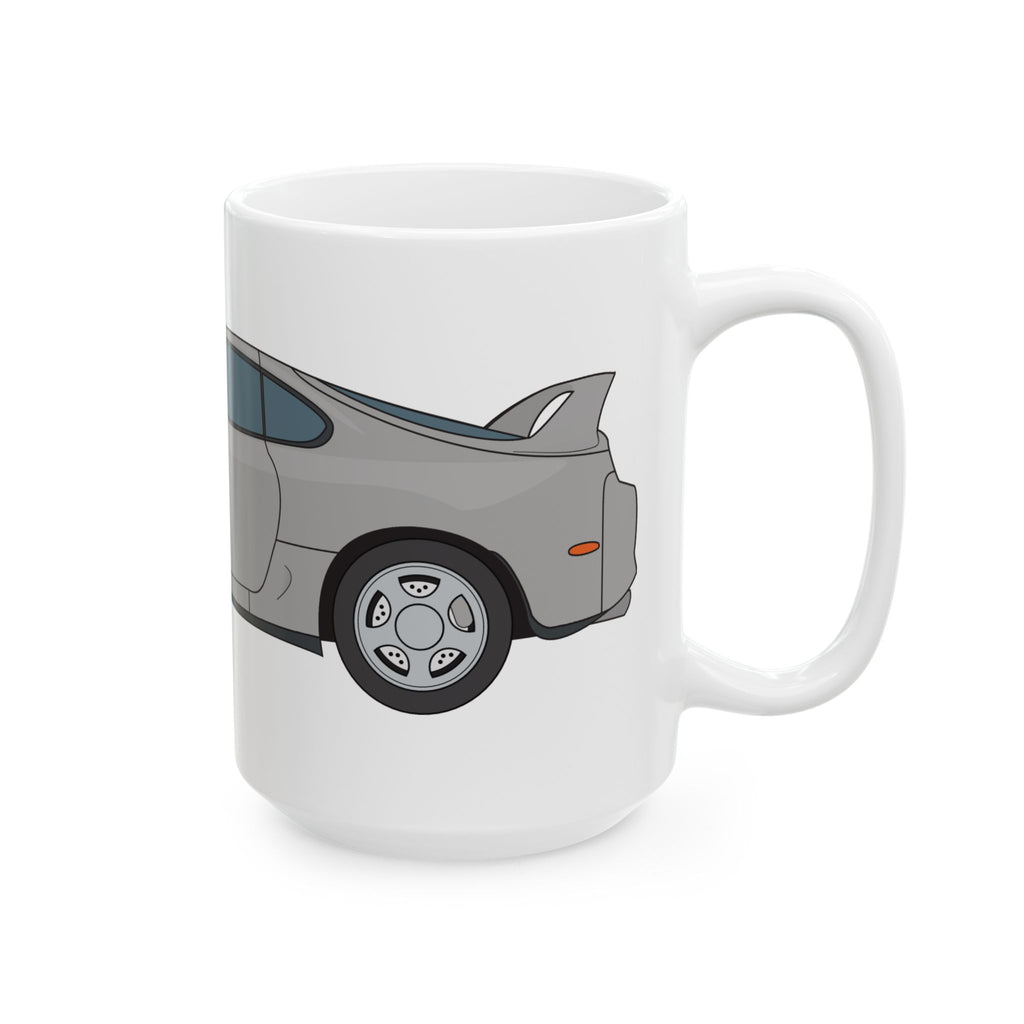 Toyota Supra MK4 – Silver Metallic Ceramic Mug