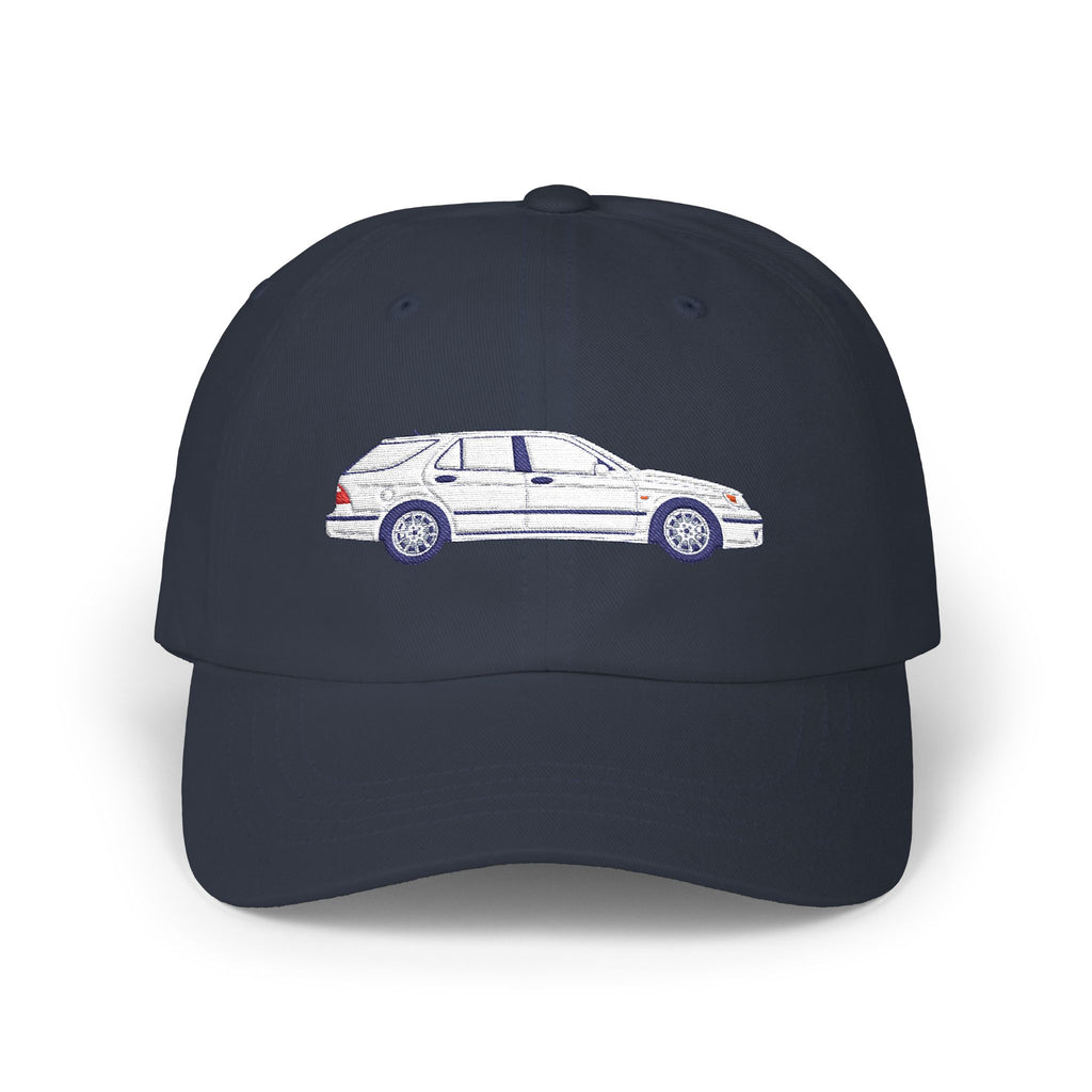Saab 9-5 OG Aero Wagon Artic White — Car Baseball Hat — Caps