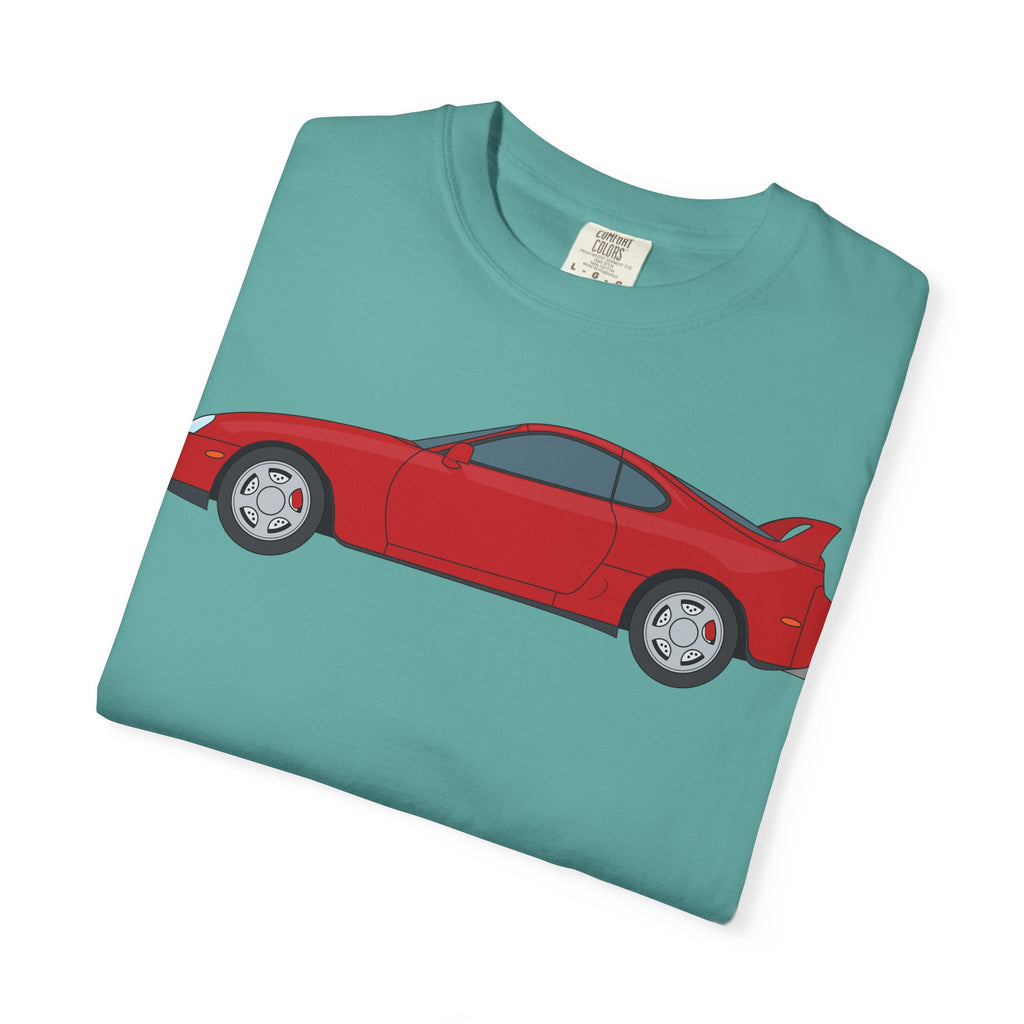 Toyota Supra MK4 Super Red ll  — T-Shirt — Retro Car Graphic Tee