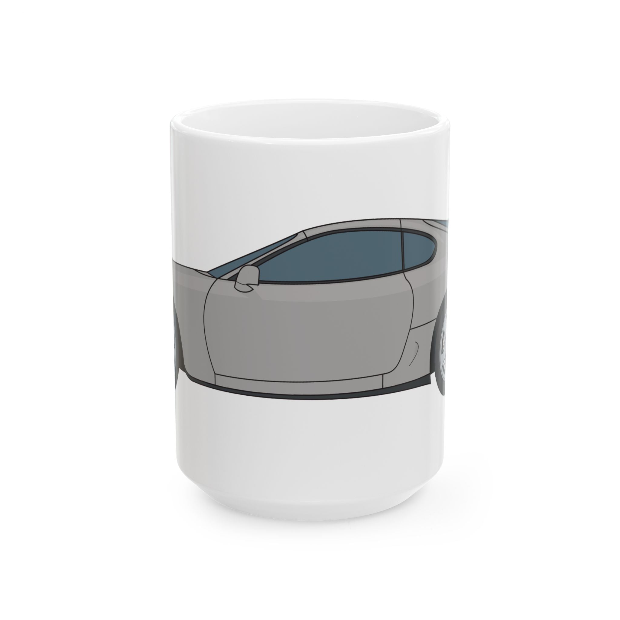 Toyota Supra MK4 – Silver Metallic Ceramic Mug